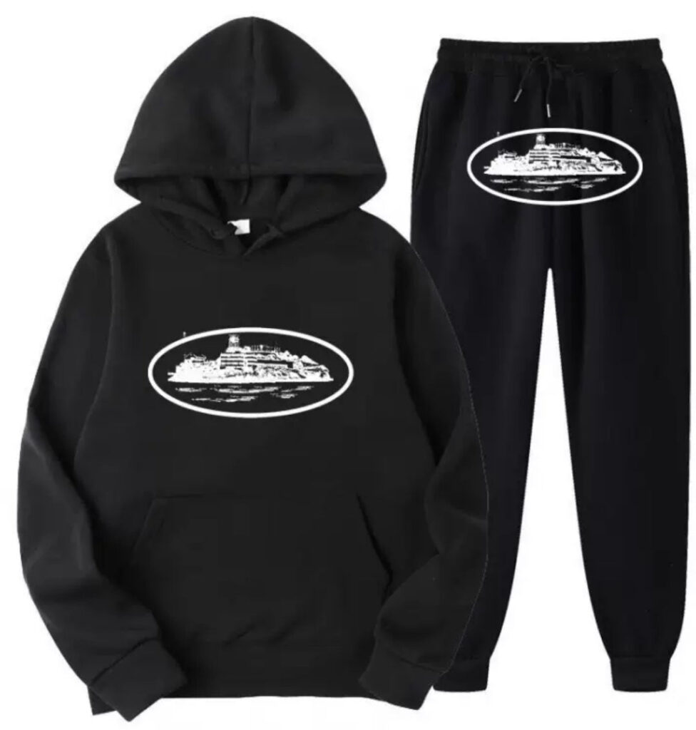 "Alcatraz" Tracksuit Black/White – Ansicht 1