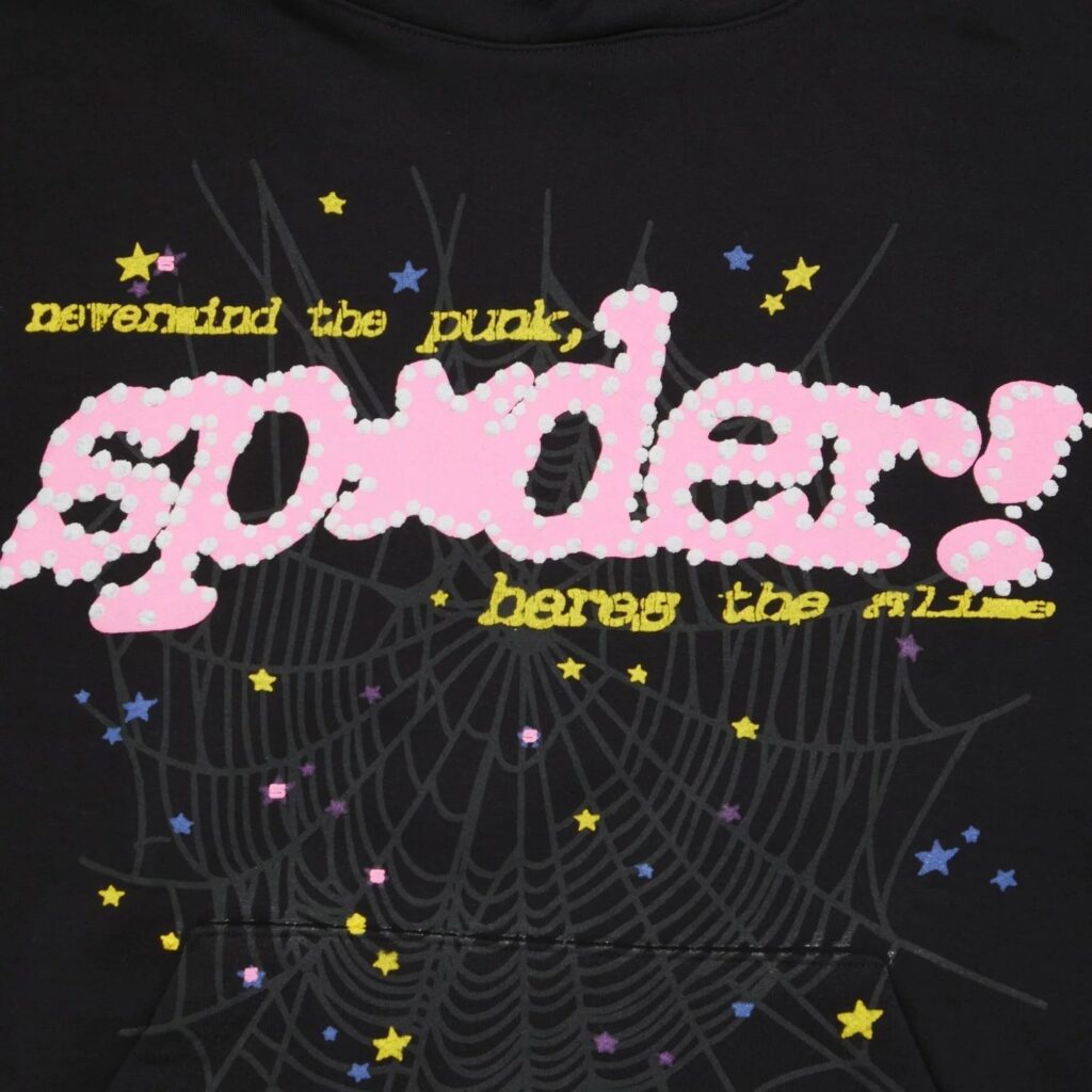 "Sp5der" Hoodie Black/Pink – Ansicht 3