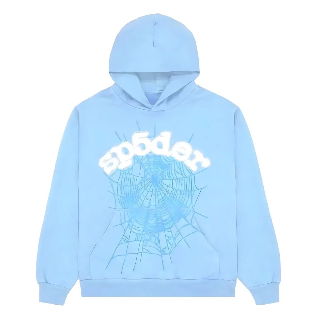 "Sp5der" Hoodie Babyblue – Ansicht 1