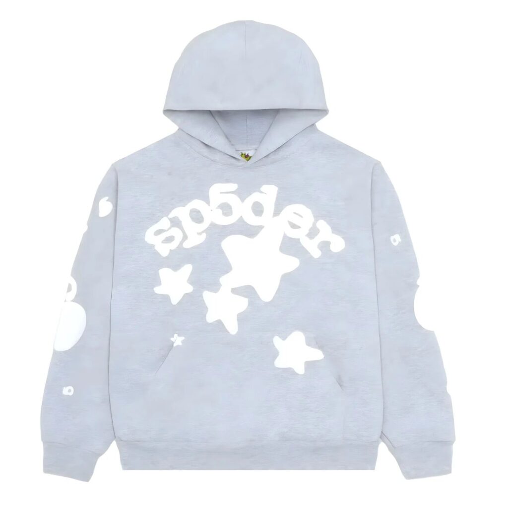 "Sp5der" Hoodie Light Grey – Ansicht 1