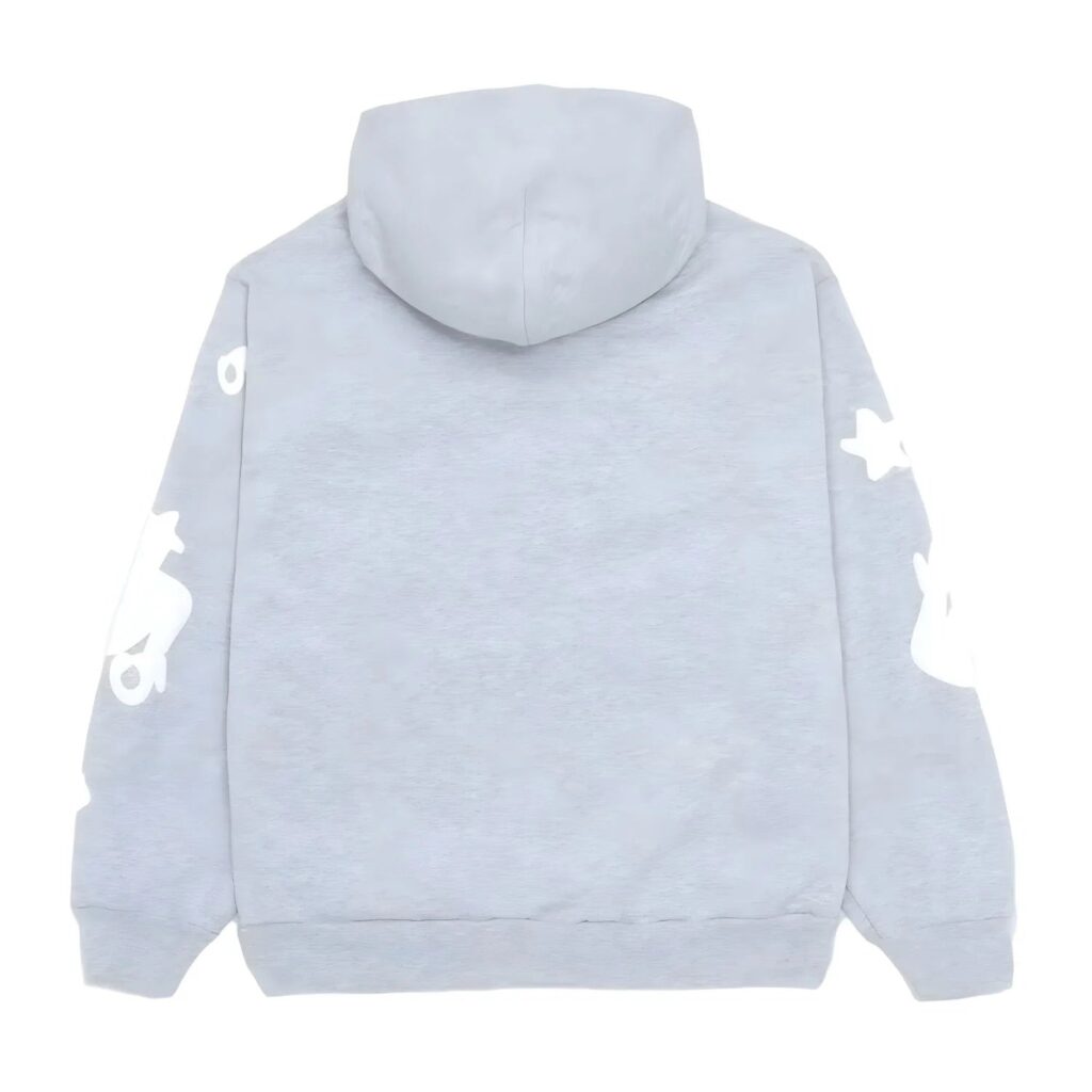 "Sp5der" Hoodie Light Grey – Ansicht 2