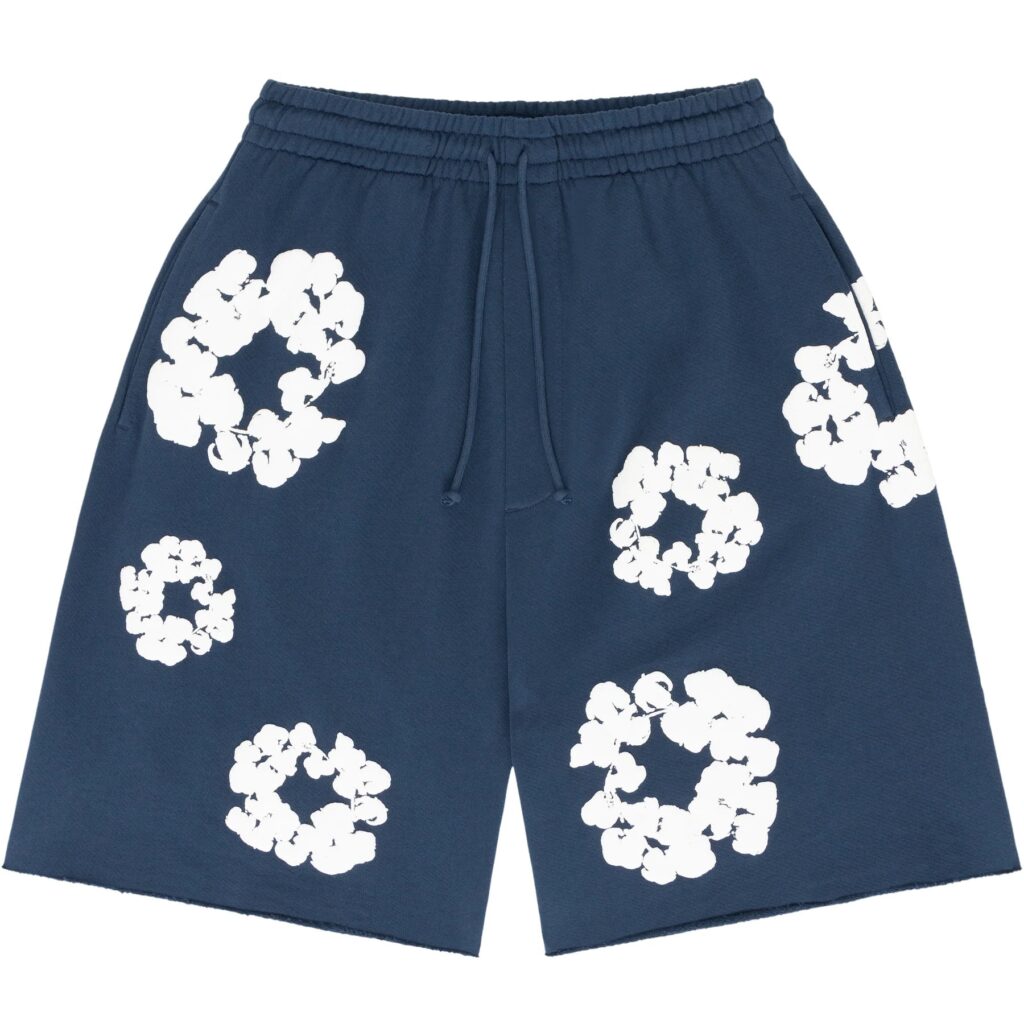 "Flower" Shorts Navy Blue – Ansicht 1