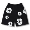 "Flower" Shorts Black