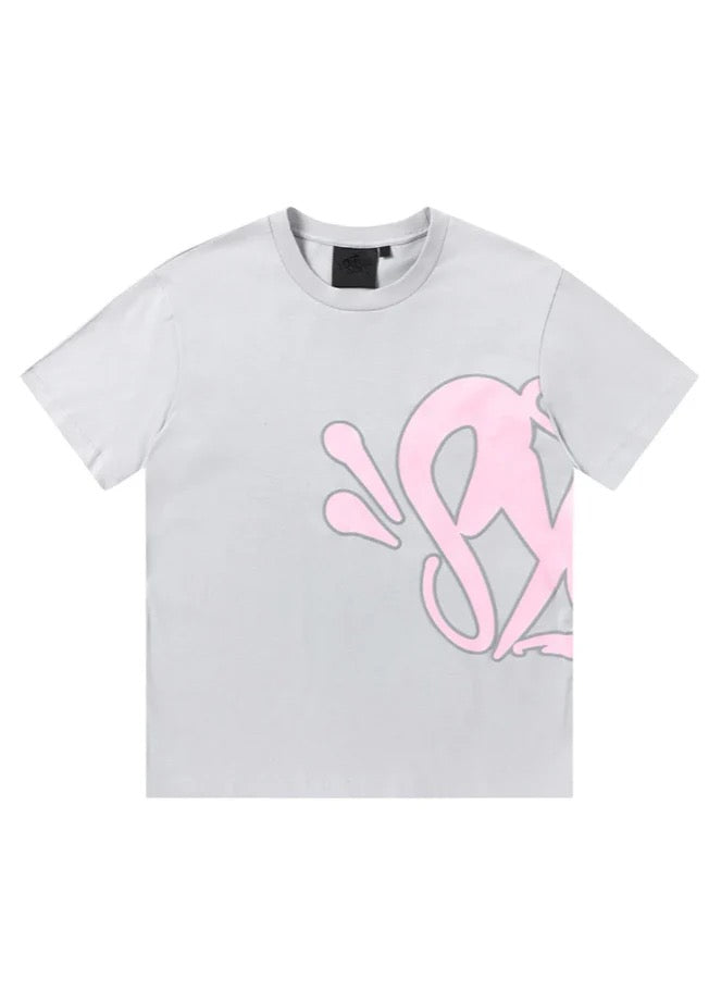 "Graffiti" Short Set Grey/Pink – Ansicht 3