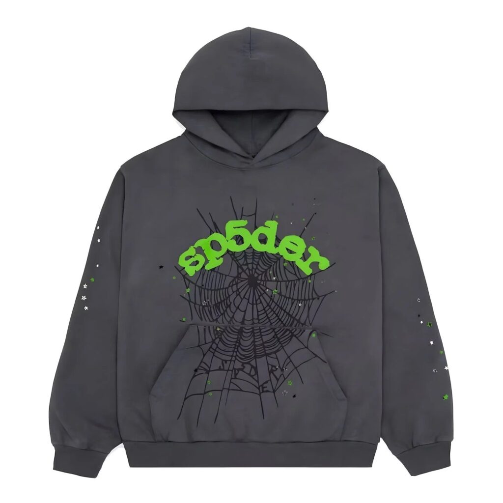 "Sp5der" Hoodie Grey – Ansicht 1