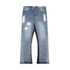 "Painted" Flared Denim