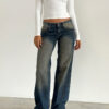 BIA Jeans mit niedriger Taille