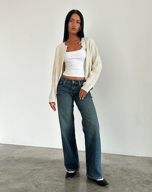 BIA Jeans mit niedriger Taille